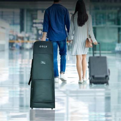 Golf Travel Bag Club Portable with Shoulder Strap Accessories Wheels Carry for Men