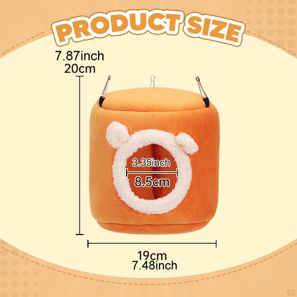 Bird Nest Birdhouse Easy Installation Velvet Winter Hanging Hammock Bed for Budgies Conure