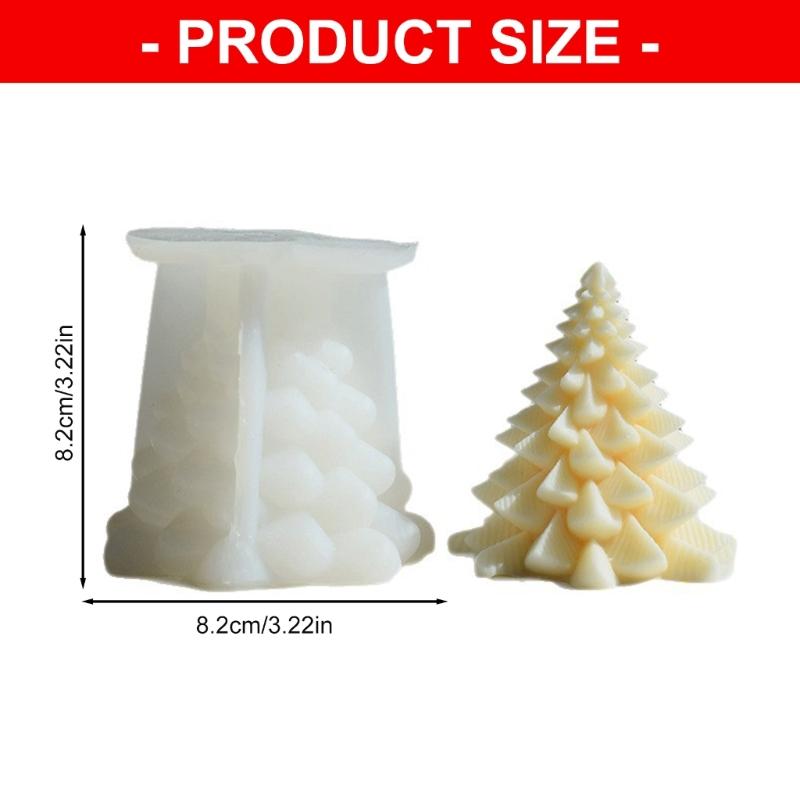 Christmas Tree Silicone Candle Mold Multipurpose Silicones Mould For Handmade Candle Soap Chocolate Festival Decoration