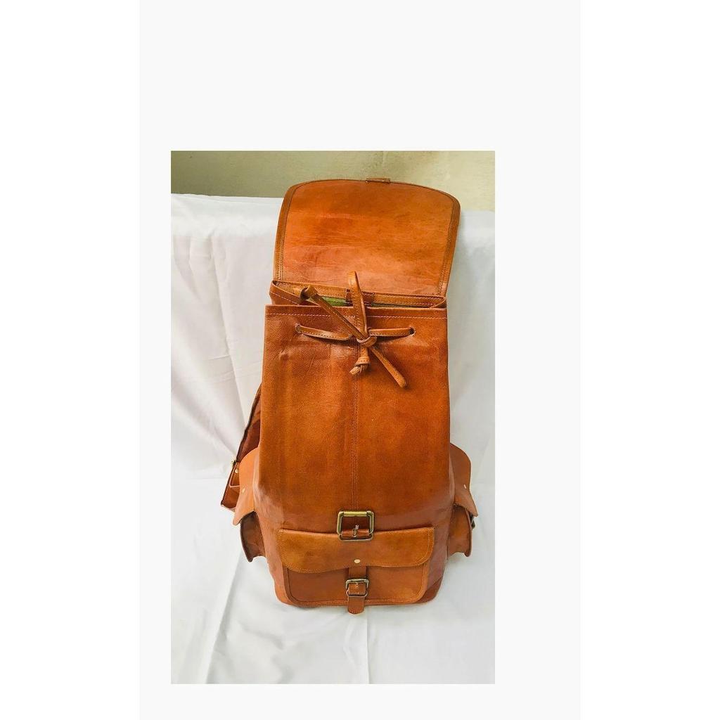 20" personalisierter handgemachter Lederrucksack, Vintage Brauner Rucksack, Damenrucksack, Laptoprucksack, Reiserucksack, umwandelbare Ledertasche