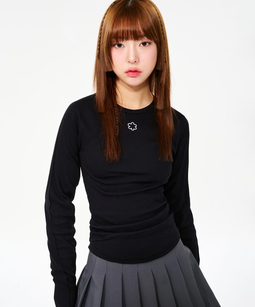PEACE MAKER Daisy Slim Ls (Black)