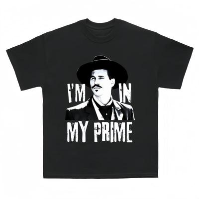 Ich bin in meinen besten Jahren – Zitat von Doc Holliday auf dem Grabstein – Unisex-T-Shirt