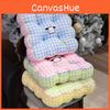 Pattern Square Grid Pad Office Chair Cushion For Girls Room And Study Area Use