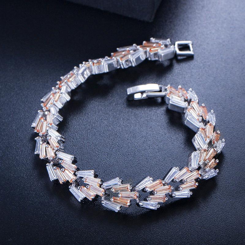 S0122 Multi-Color Optional, Irregular Women'S Bracelet, Shining Zircon Hand Jewelry