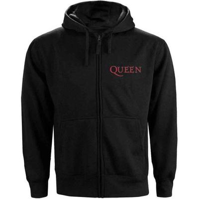 Queen Klassischer Langarm-Kapuzenpullover mit Reißverschluss für Unisex-Erwachsene