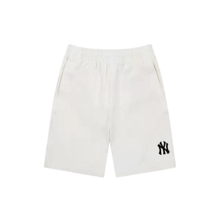New MLB Casual Shorts Unisex White 31SMU1131-50I