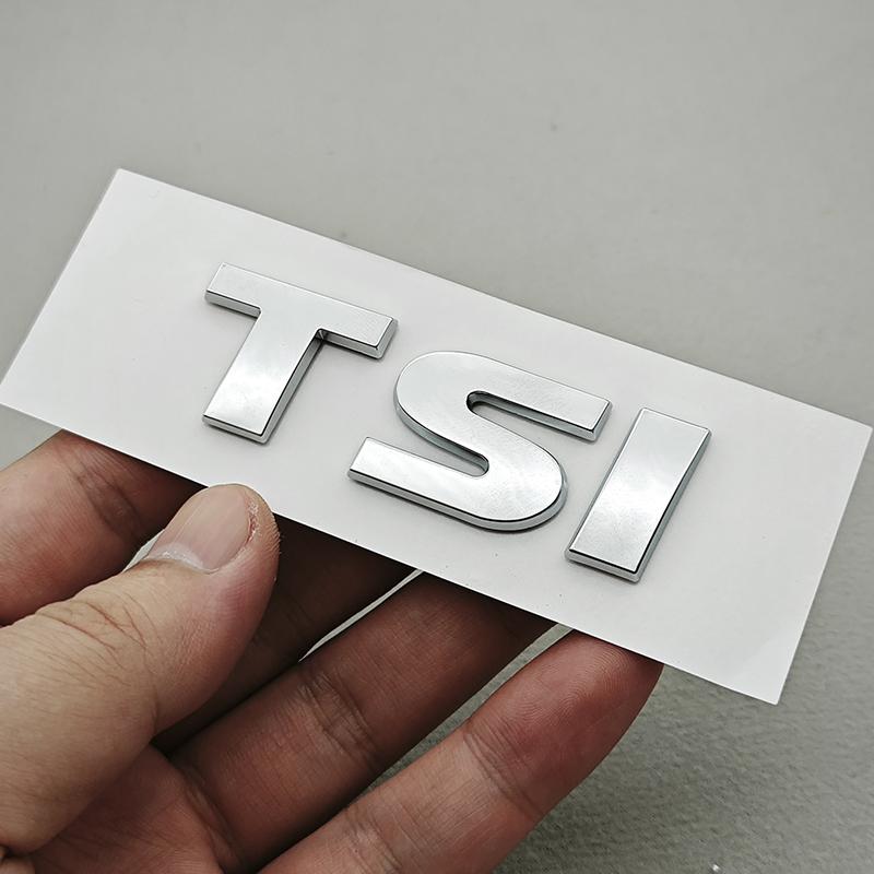 3D TSI Emblem Badge Sticker for Volkswagen Tiguan Golf 7 MK6 Polo Passat B6 B7 MSRE3 Jetta Magotan Trunk Logo Car Styling Accessories