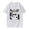 Japanese Anime Naruto Uchiha Itachi Printed T-shirt, Cotton Short Sleeve Unisex Fashion Street Couple Tops