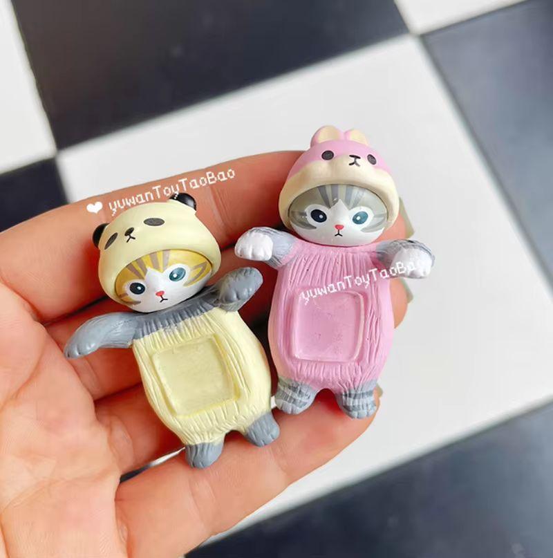 New Cat Lying Posture Blind Box Decorative Mini Figure Animal Costume Action Figure Trendy Toys For Fans Holiday Birthday Gift