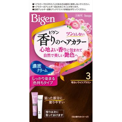 Vigen Scented Hair Color Cream 3 Bright Light Brown 1