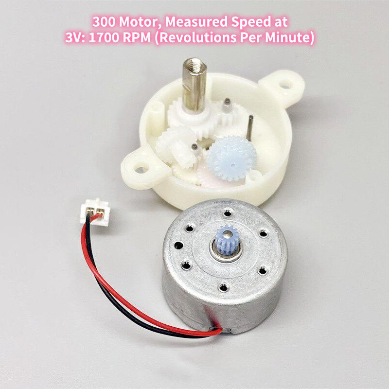 7RPM Reduction Motor Mini 300 Gear Motor Micro Gearbox High Torque for Educational Robot Model Assembly