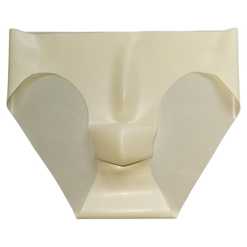 Mens Sexy Latex Underpants Seamless Underwear Scrotum Bulge Pouch Briefs See-Through Safety Panties Breath Underpants Nightclub