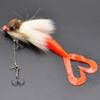 Tear Resistant Fishing Baits Realistic Appearance Soft Lures with Furry Exterior Strong Construction For Extended Use