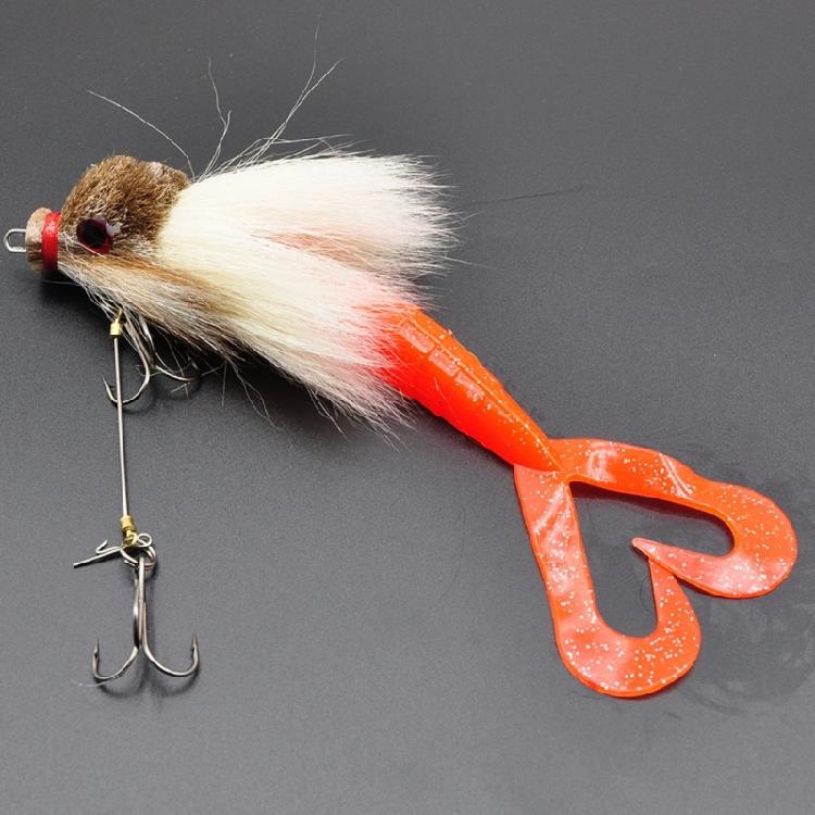 Tear Resistant Fishing Baits Realistic Appearance Soft Lures with Furry Exterior Strong Construction For Extended Use