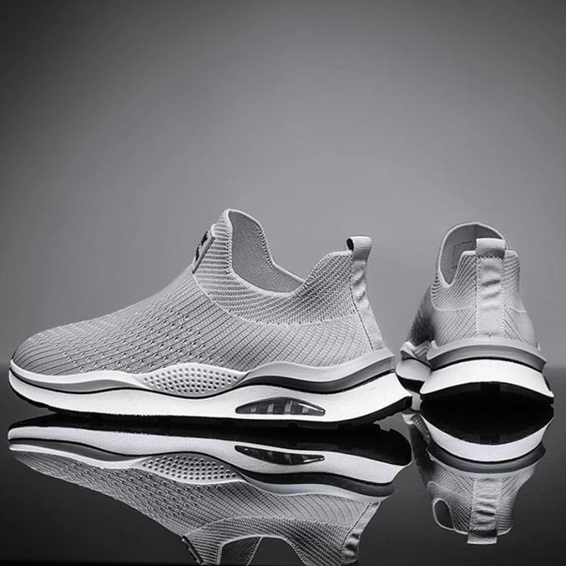 Fashion Men's New Fashionable Sports Shoes 2024 Autumn Mesh Breathable Cloth Shoes Lightweight Soft Soled Casual Shoes Running Shoes