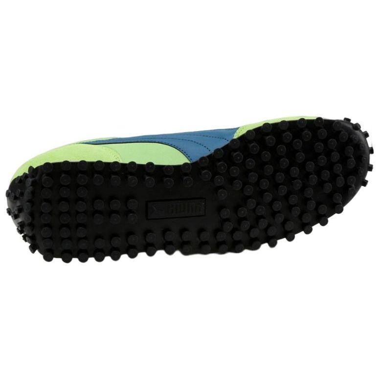 Puma Fast Rider Fabric Mesh Suede Sneakers Unisex Sneakers Blue Green 371082-06