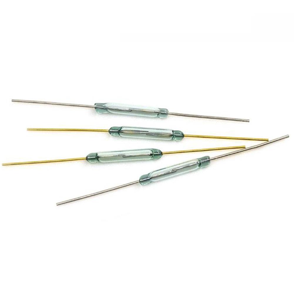 Interruptor Reed 0,5A 100VDC 10W 14*2mm Vidro Normalmente Aberto
