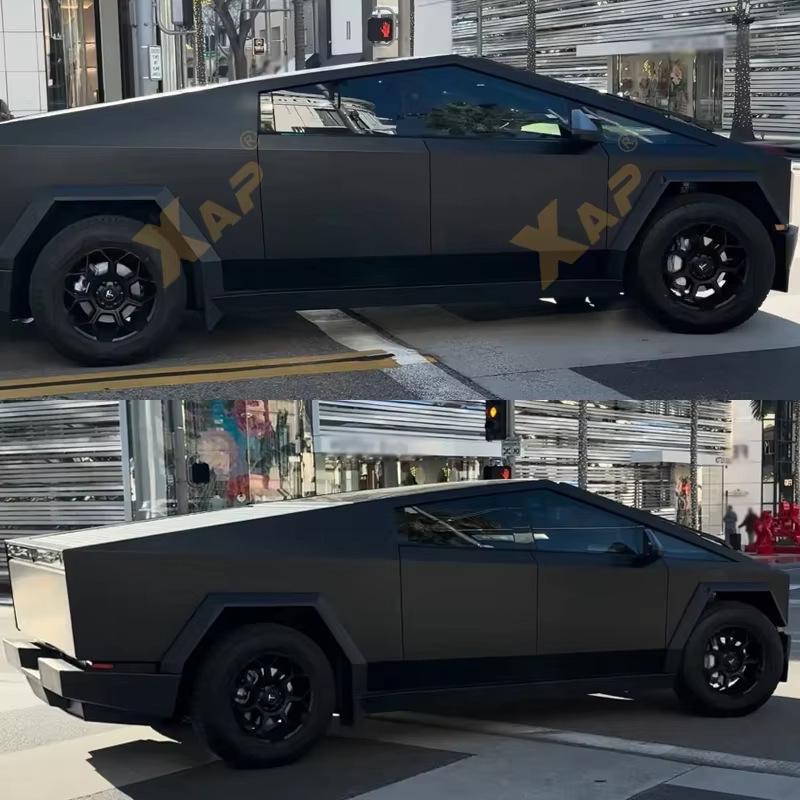 Tesla Cybertruck Matte Black Pre-Cut TPU Protective Film PPF