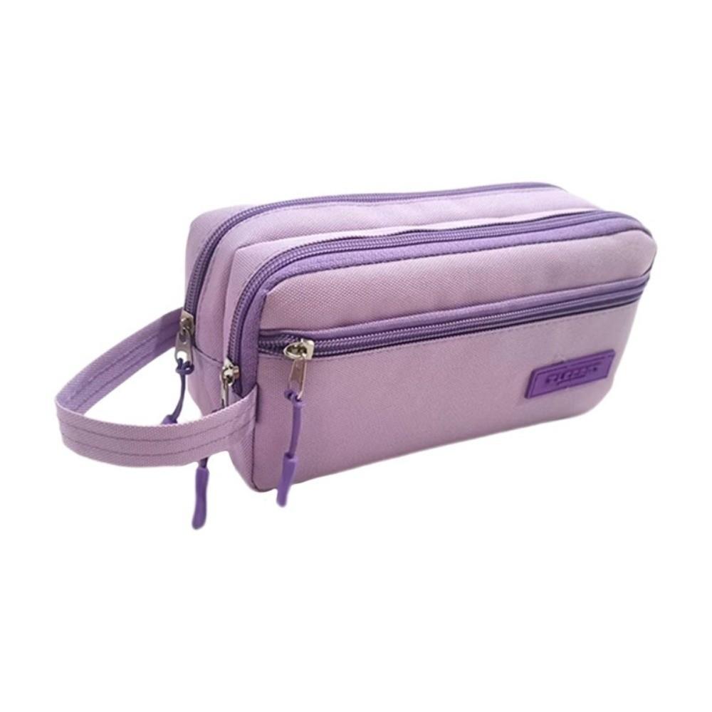 Oxford Fabric Pencil Case Large Capacity Pen Pouch Simple Pen Case Office Supplies