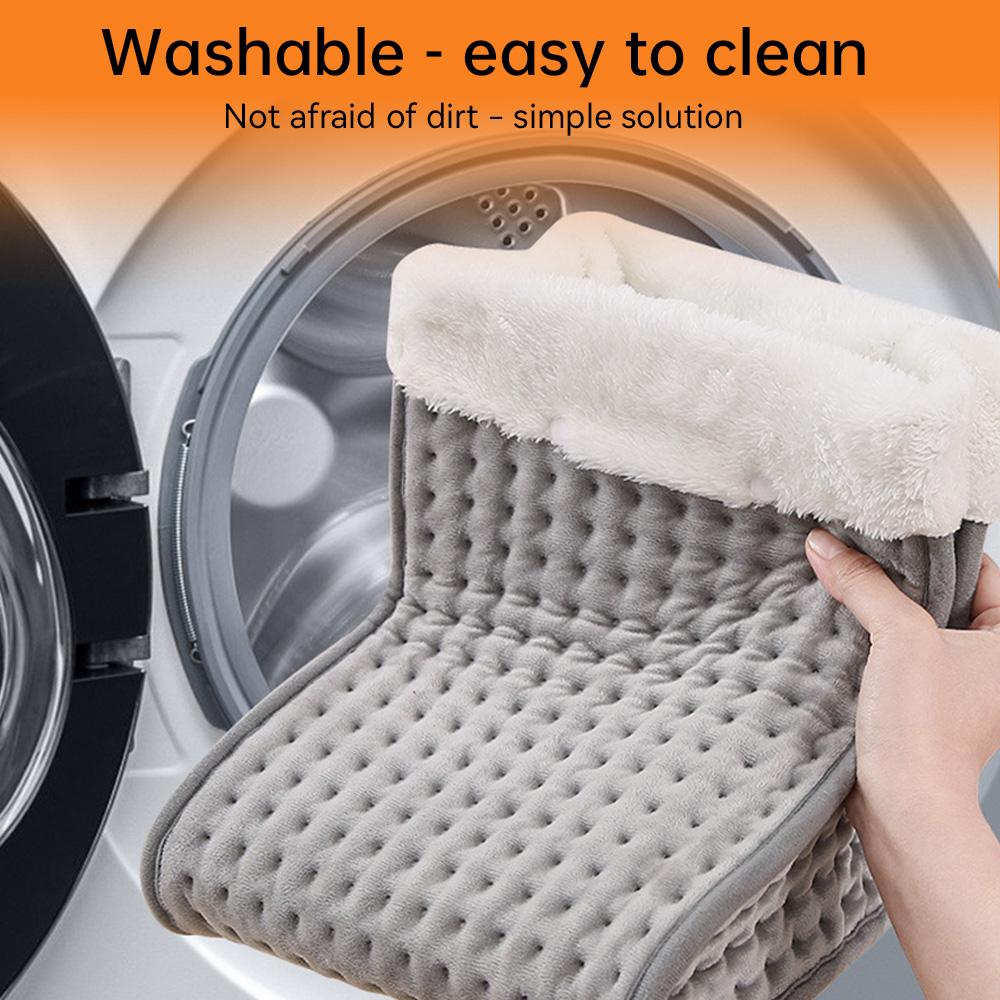 Electric Heated Foot Warmers 30x30x24cm Soft Feet Heating Pad 9 Gear Adjustable Temperature Shoe Heating Pad for US EU Winter