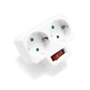 EU Electrical Socket Witch 2 Pin 4.8mm European Standard Adapter Expansion Socket Power Extension Plug Converter