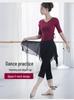 Women's V-Neck Modal Long Sleeve Dancewear Top for Latin & Ethnic Dance Practices