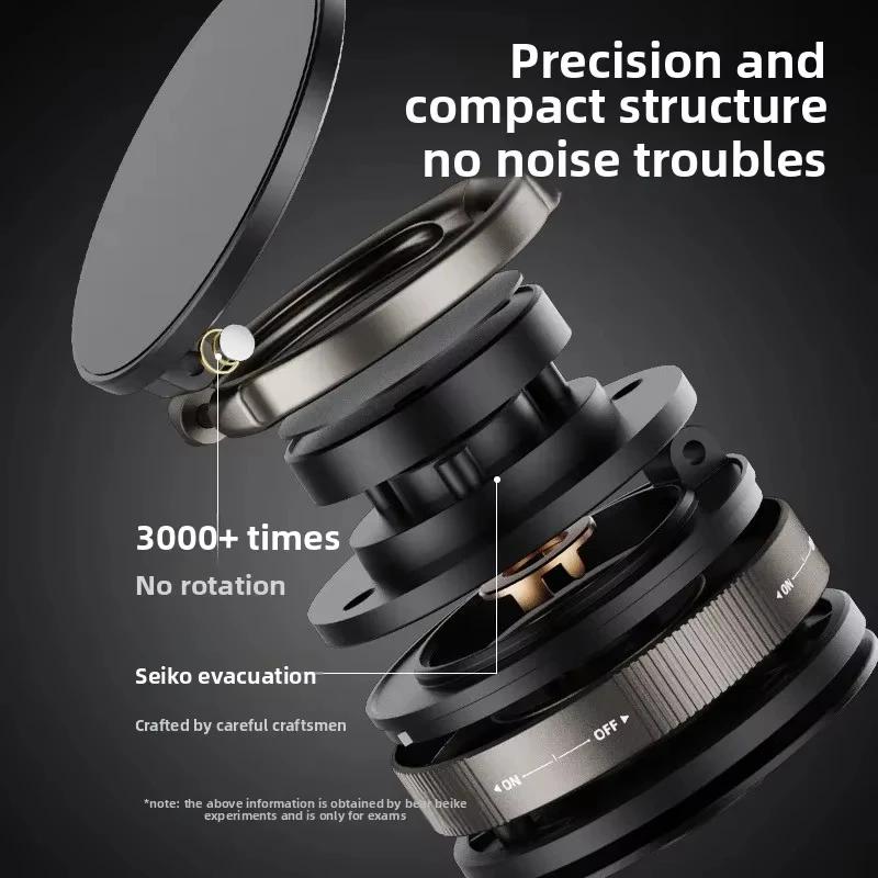 Vacuum Magnetic Phone Bracket Multi-angles Adjustment Strong Magnet Suction Design Foldable Mini Car Holder Navigation Stand 1pc