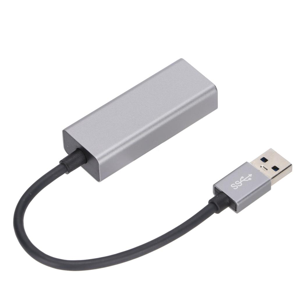 USB 3.0 Ethernet Adapter Aluminum Wired Gigabit Ethernet Network Adapter Compatible for Switch