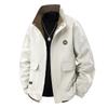 Men's Plus Size Stand Collar Jacket – Trendy Outdoor Workwear for Spring & Autumn