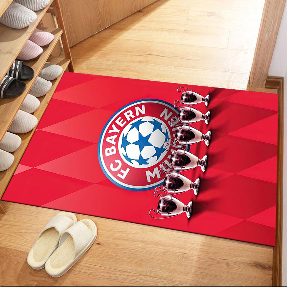 Bayern Munich Area Rug Design for Playrooms Decorate room Outdoor Living Rooms Antislip Carpet Anime Office Decor Gift for Festivals