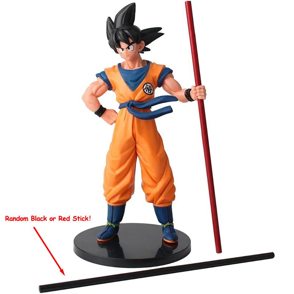 22cm Hot Dragon Ball Son Goku Super Saiyan Anime Figure Action Collectible Ornaments Figurines Model Toy PVC Round Sensory Compression Bouncy Durable