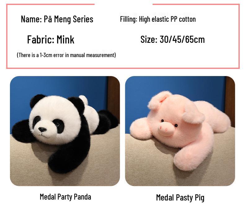Cross-Border Style Plush Panda and Pig Hugging Doll - Perfect Valentine's Day Gift for Girls