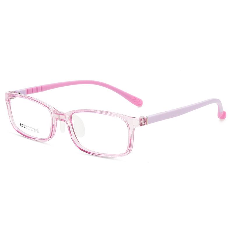 Ultra-Light Children's Glasses Frames with Silicone Nose Pads and Myopia Lens Option