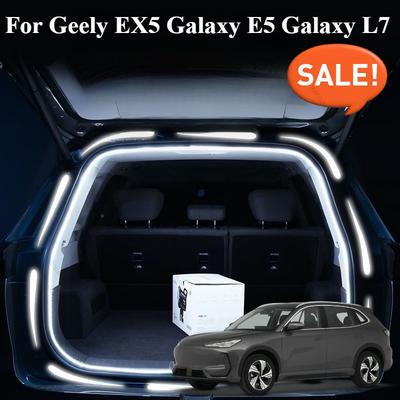 For Geely EX5 Galaxy E5  Galaxy L7 2024 2025 2026 Car Rear Trunk Brighten LED Strip Lighting Waterproof Flexible Accessories
