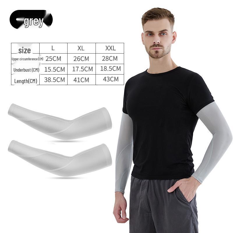 Unisex Ice Silk Sun Protection Cooling Sleeves for Outdoor Driving & Cycling