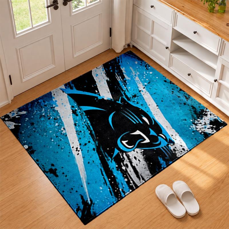 Carolina Panthers Carpet Door Mat for Living Room or Bedroom Protective Mat Under Chair Office Decoration Christmas Gift Birthday Present