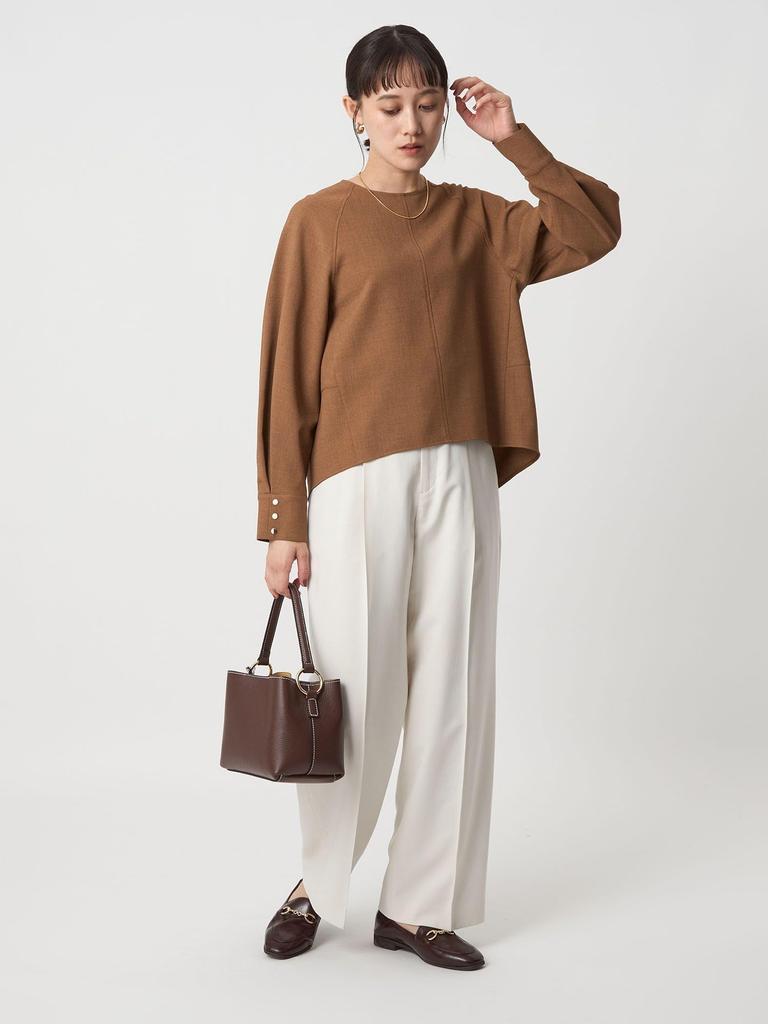 [United Arrows Green Label Relaxing] Soft Georgette Pullover - Machine Washable, Stretch - 35111000001 0300 OFF WHITE(03) FREE