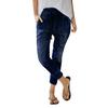 Frauen Sommer Elastische Plus Lose Denim Casual Kordelzug Plus Cropped Jeans
