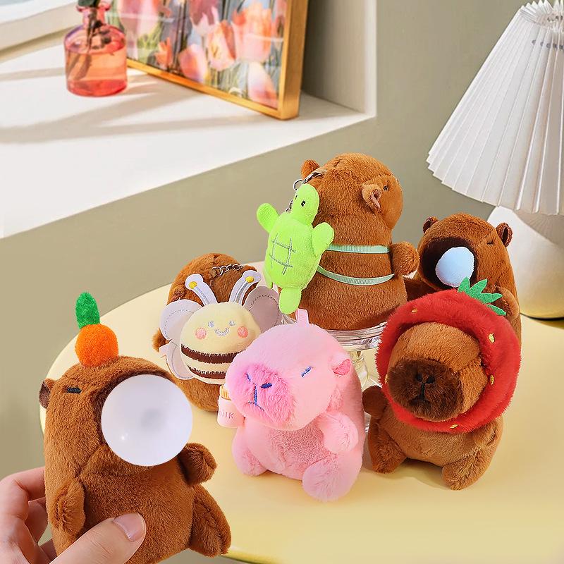Capybara Plush Keychain Ornament Toy