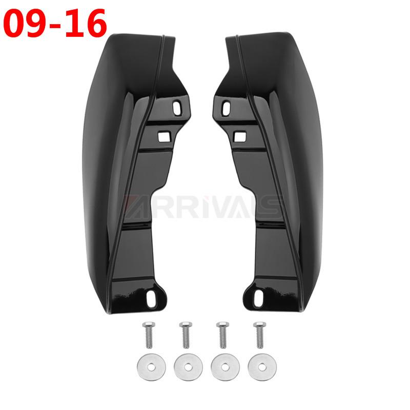 Motorcycle Chrome Black Mid-Frame Heat Shield Air Deflector Trim For Harley Touring Street Electra Glide Road King 2001-Later