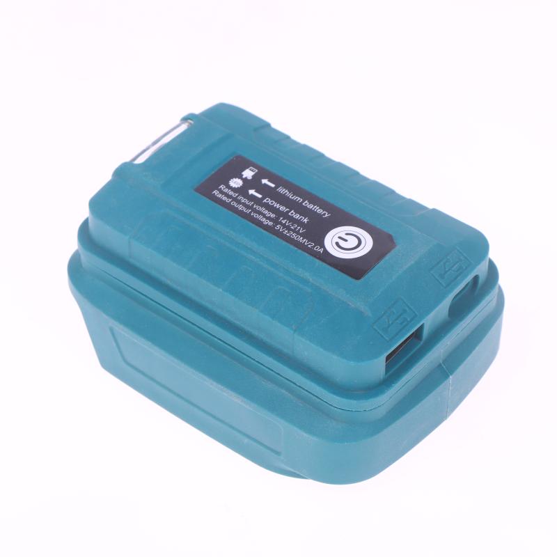 1 Piece Portable Adapter For Makita Bl1830 Bl1430 Bl1850 14.4V/18V Li-Ion Battery Usb+Type-C Converter With Led Light