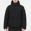 Adidas Big Baffle Zip-Up Hooded Down Jacket Men Outerwear Black GT6538