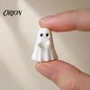 Mini Ghost Figures for Party Favors 3Pcs Figurines Halloween Decorations, Resin Middle Finger And Spooky Table Decorations Heart Ornaments Tiered
