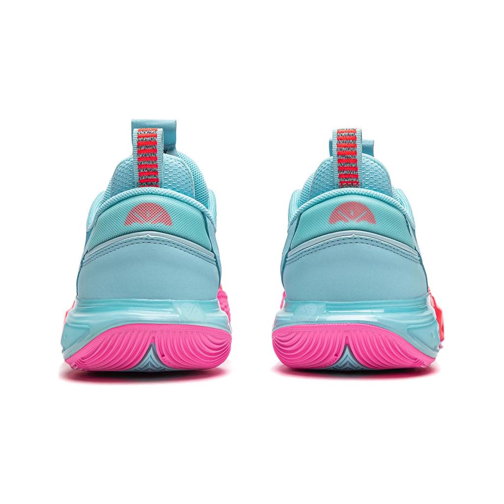 New LINING YOUNG All City 12 Anti-Slip And Wear-Resistant Rebound Low-Top Children's Basketball Shoes Red Blue Teenagers YKBU020-3