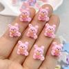 20Pcs New Cute Mini Cartoon Little Rabbit Resin Flatback Ornament Jewelry Making Manicure Hairwear Accessorie