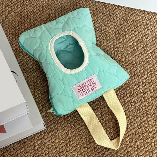 Travel Baby Wipes Dispenser Portable Quilted Wet Wipes Holder Zipper Closure Refillable Baby Wipes Case for Stroller Car Seat