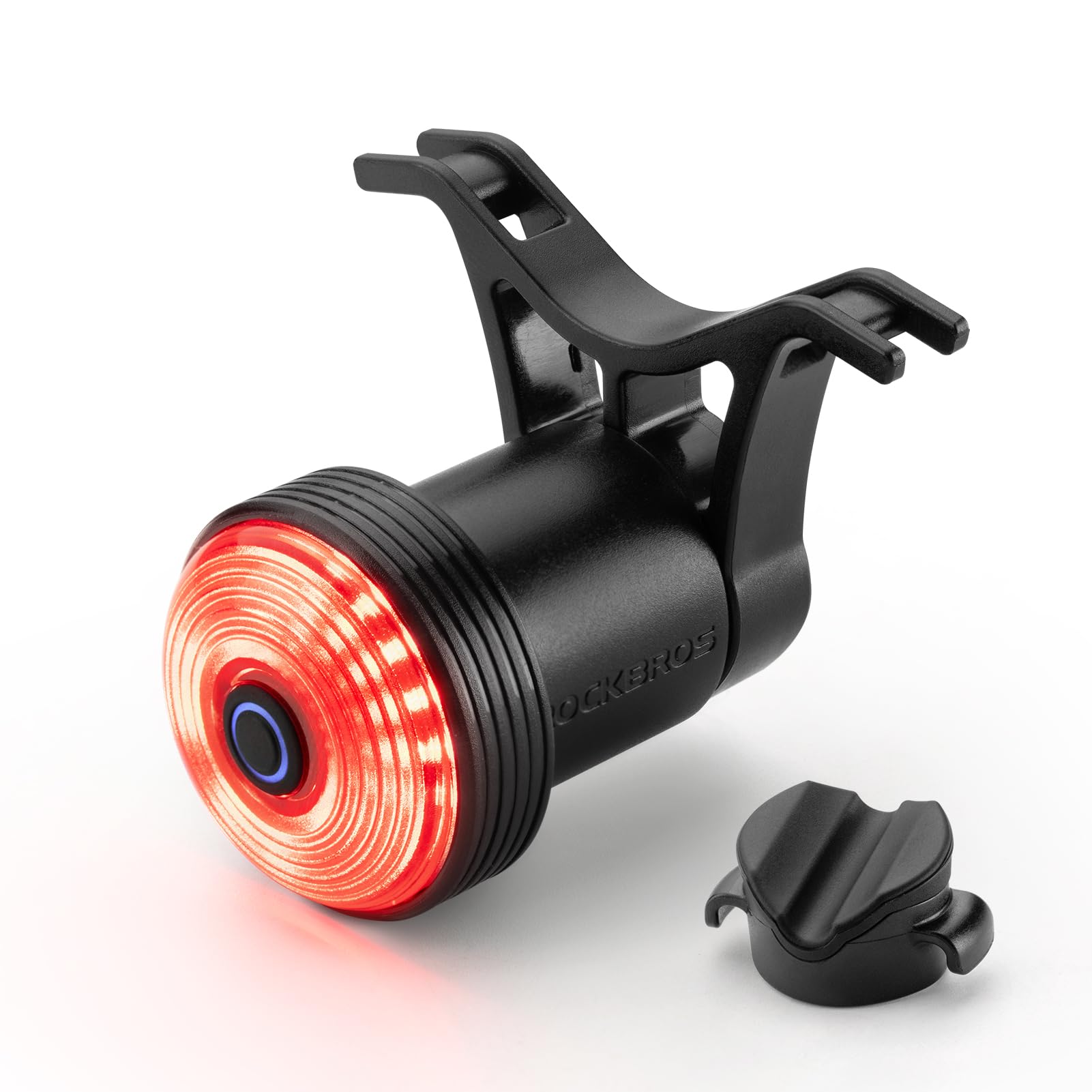 

Задний фонарь для велосипеда ROCKBROS с и светом 5 режимов освещения 63 часа непрерывной работы регулируемый IPX5 для дорожных и кроссовых велосипедов задний фонарь, автоматическое включение при торможении, красный