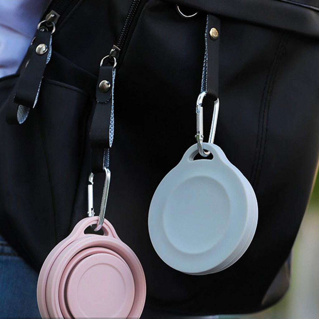 2pcs Simple and Practical Outdoors Silicone Folding Cup with Hanging Hole Creative Water Cup Travel Portable Washing Cup