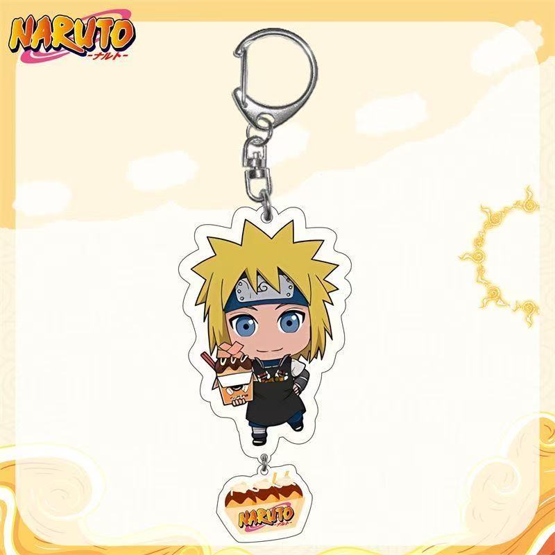 Anime Naruto Acryl Schlüsselanhänger Mithelfer Uzumaki Naruto Cartoon Schlüsselanhänger