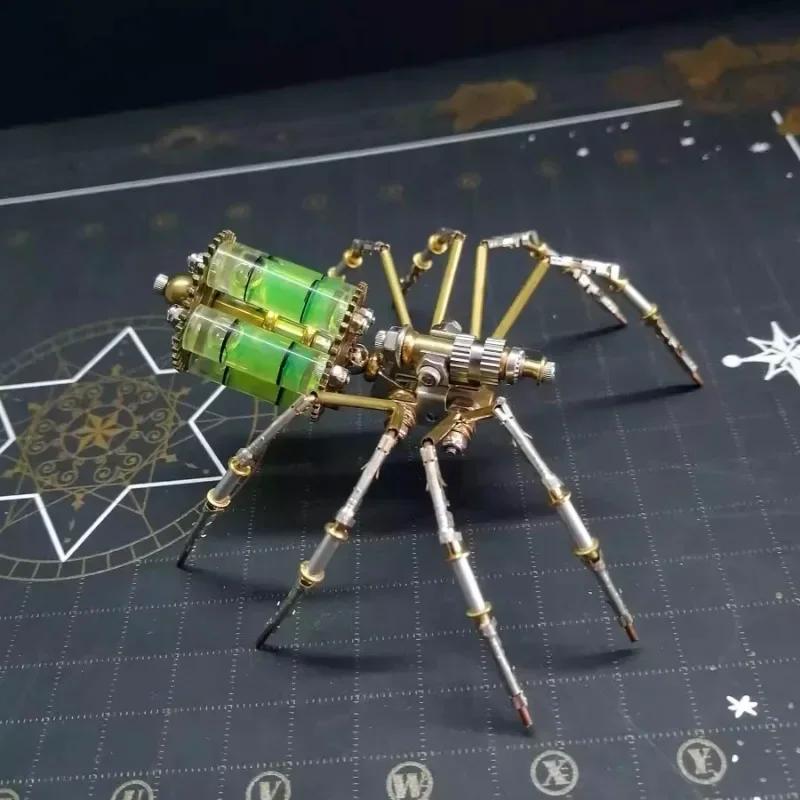 Kit de Modelo de Aranha Mecânica DIY Metal Puzzles 3D Insetos Cyberpunk Montagem Criativa Artesanal Puzzles de Metal